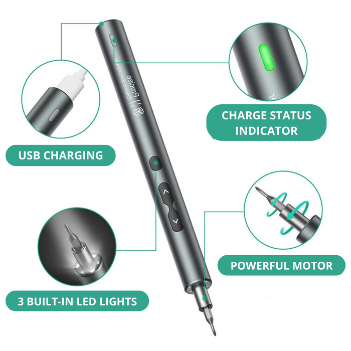Aussie Renovations™ Electric Precision Screwdriver Set