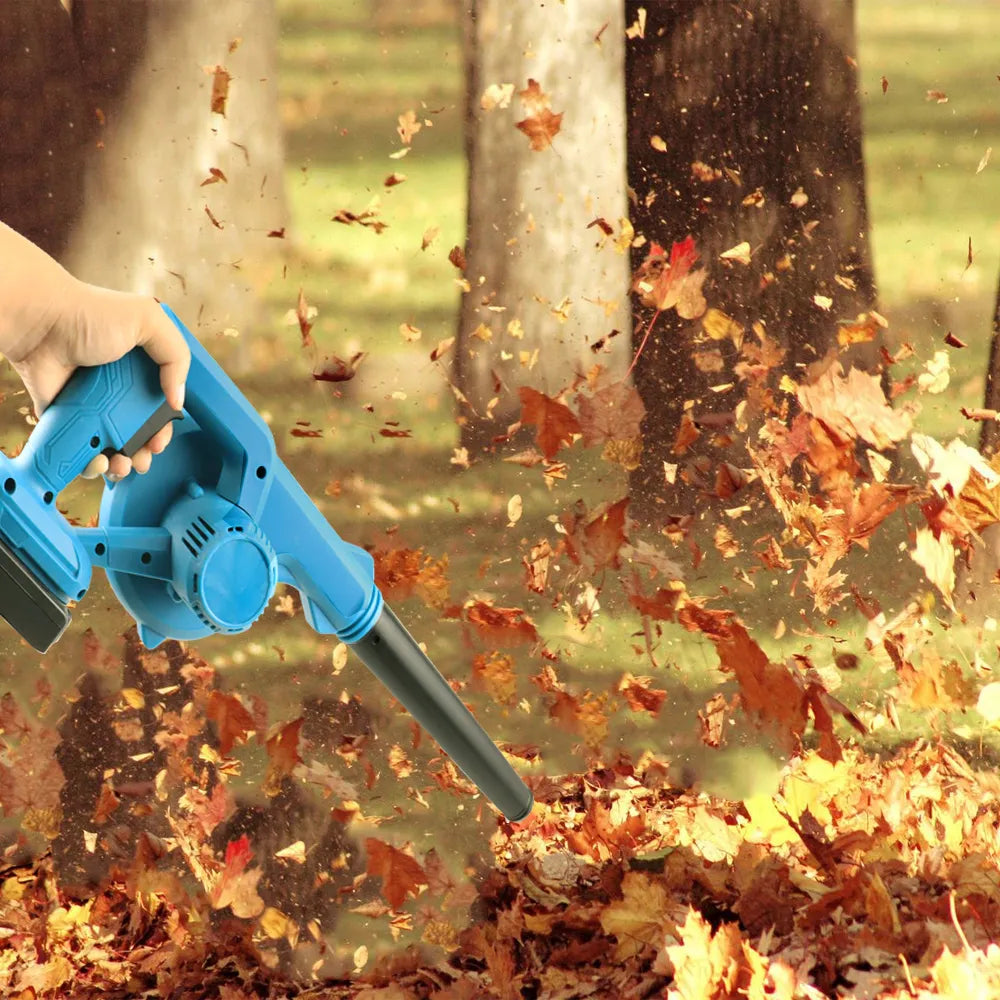 Cordless Electric Leaf Blower & Vacuum (+2 Batteries)