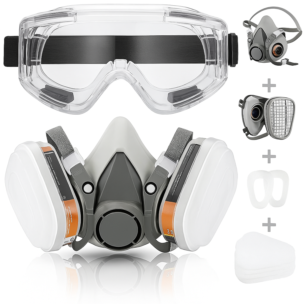 15 in 1 Painting Mask + Safety Goggles
