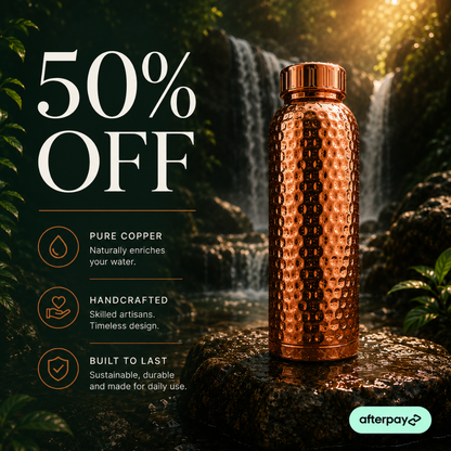 Copperwell™ Hammered Water Bottle