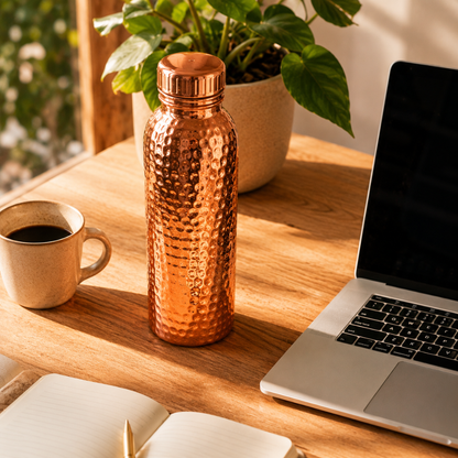 Copperwell™ Hammered Water Bottle